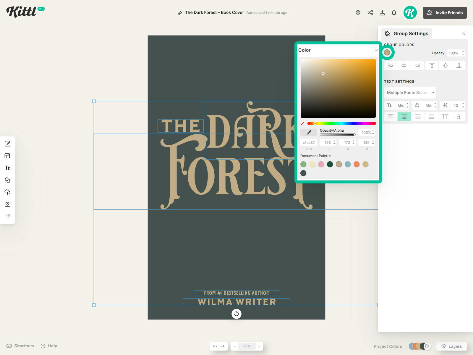 Choose the Colors for the Book