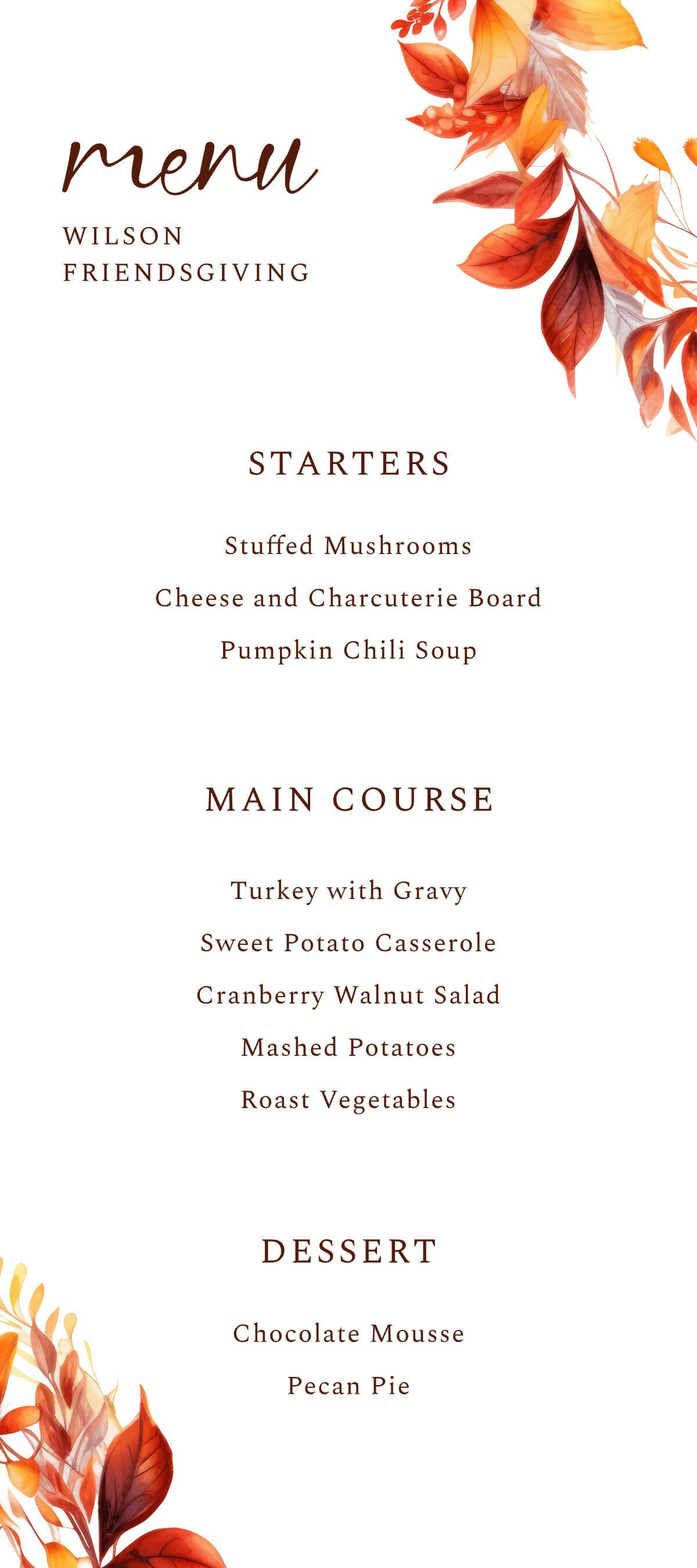 How To Make Thanksgiving Menu Templates To Sell On Etsy (Or Print At