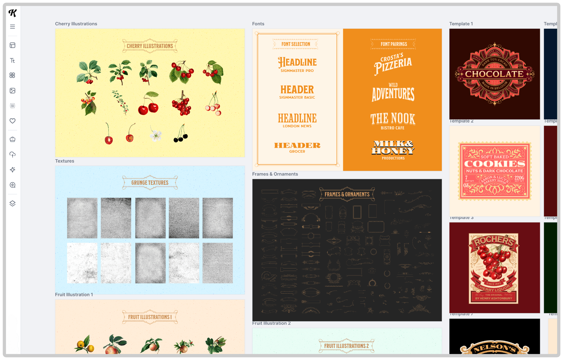 The Nostalgic Font & Label Design Bundle